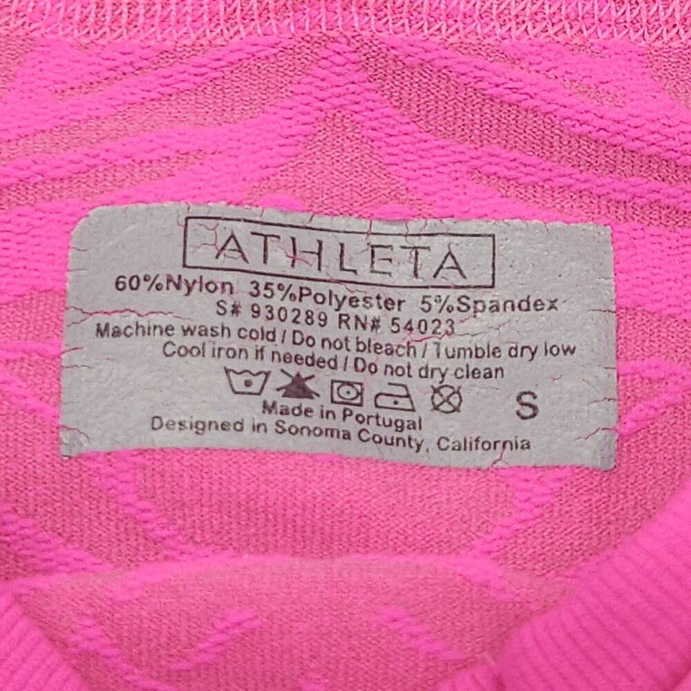 Athleta Hoodie Women S Pink Bodyfit Stretch Zip Activewear Gym EUC - Picture 5 of 9